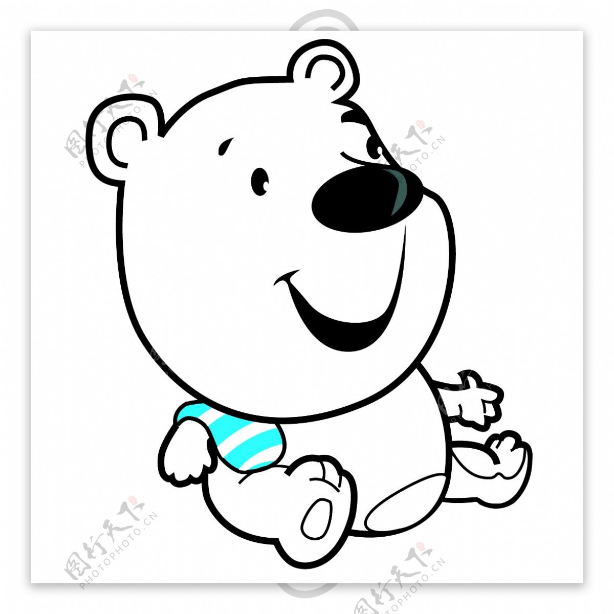 位图可爱卡通卡通动物动物小熊免费素材