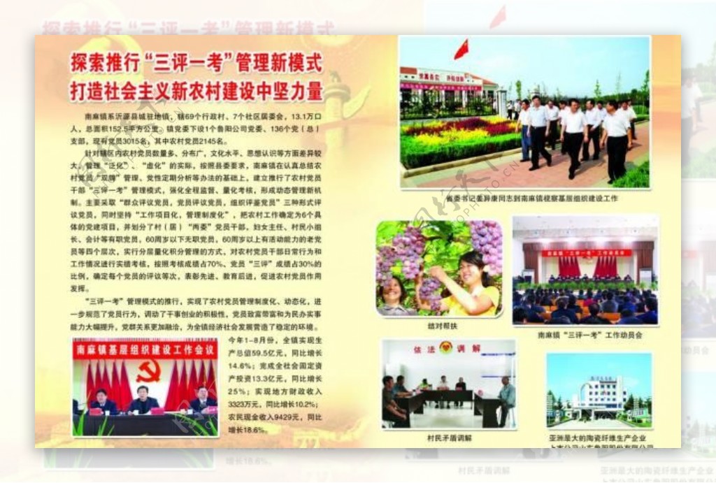 县城党政宣传折页内页图片