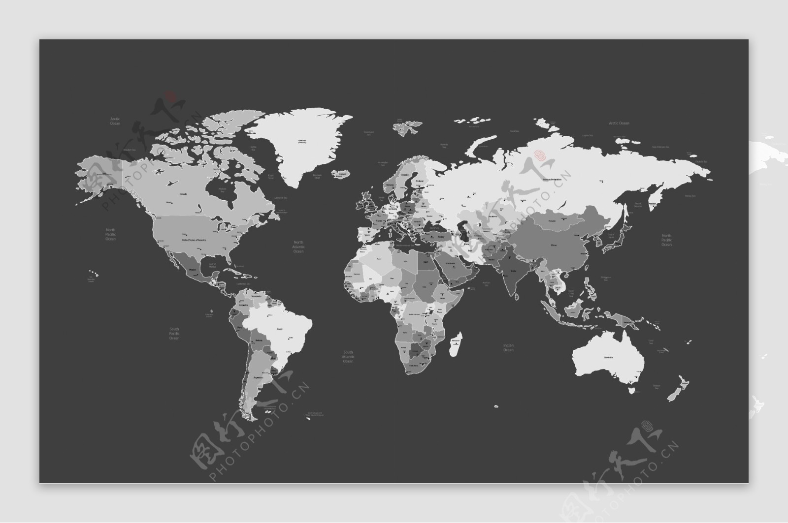 01矢量世界地图