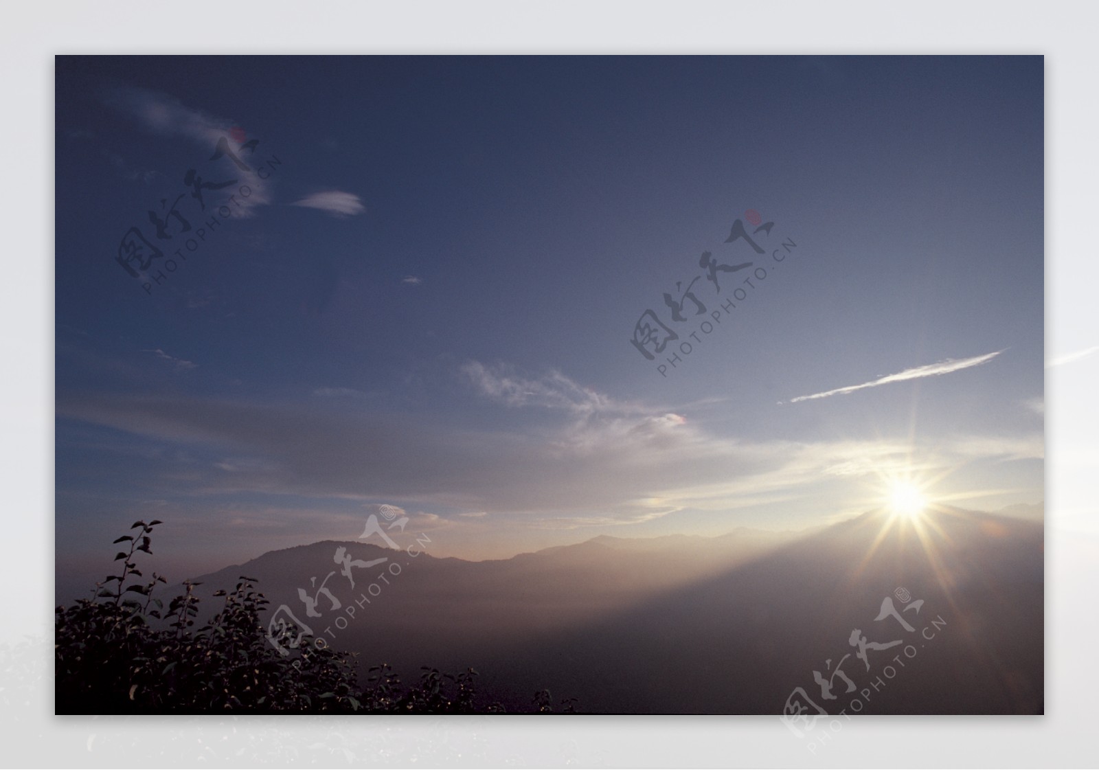 彩霞夕阳天空火烧云云彩云海云朵云大自然广告素材大辞典