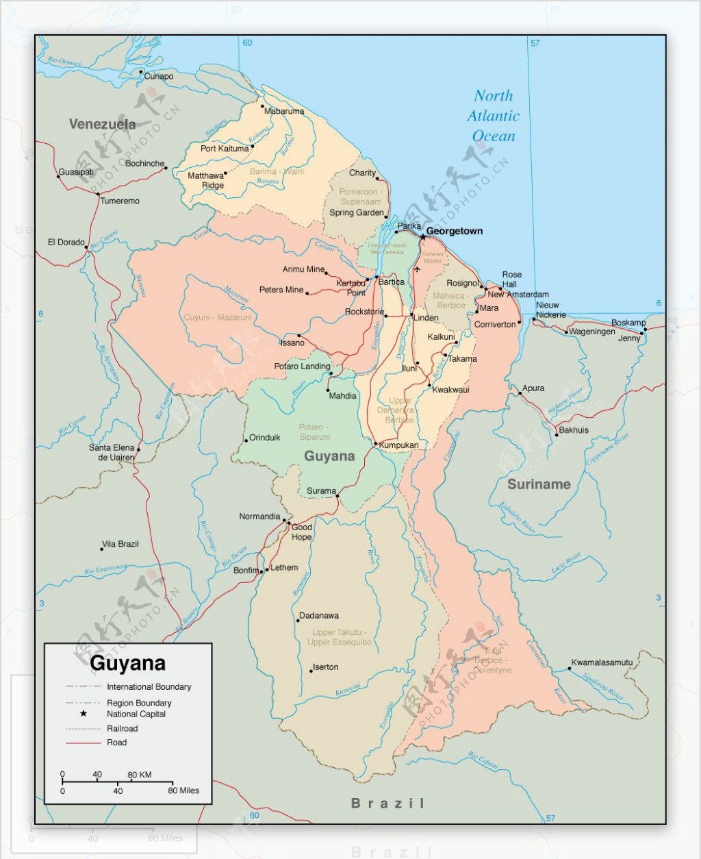 圭亚那地图