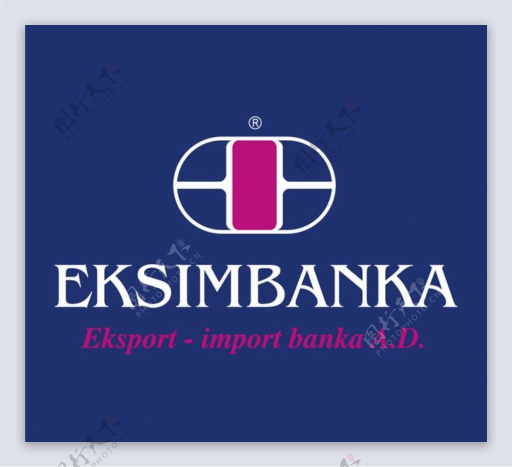 Eksimbankalogo设计欣赏Eksimbanka金融机构标志下载标志设计欣赏
