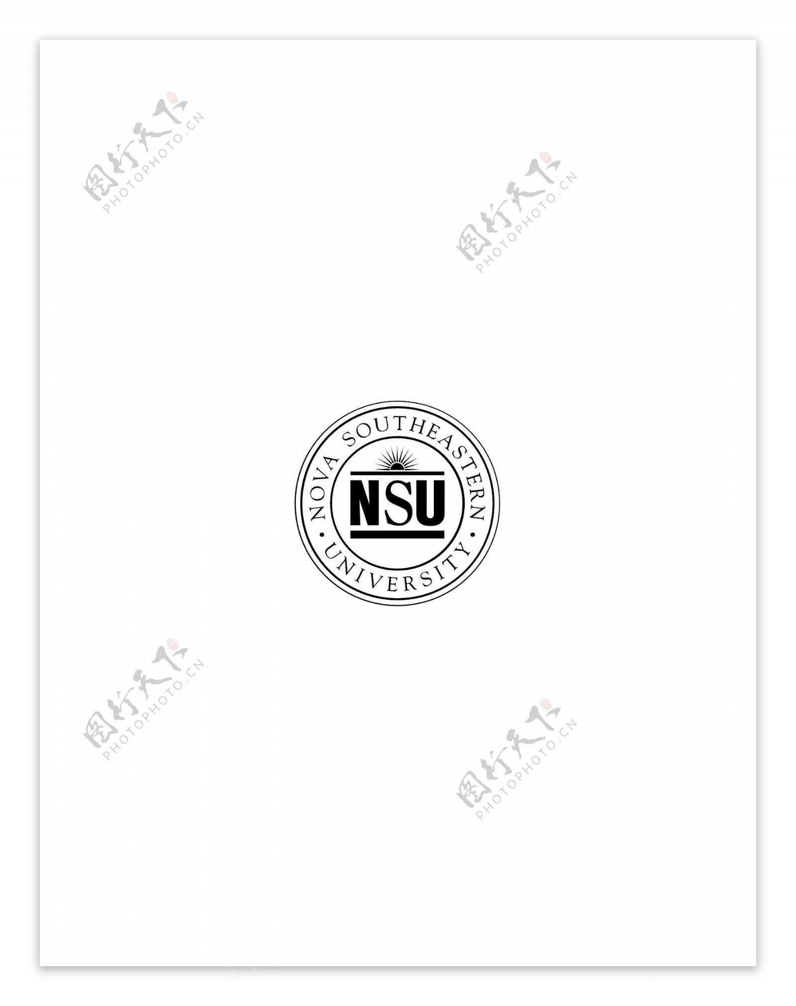 NSUlogo设计欣赏NSU综合大学标志下载标志设计欣赏