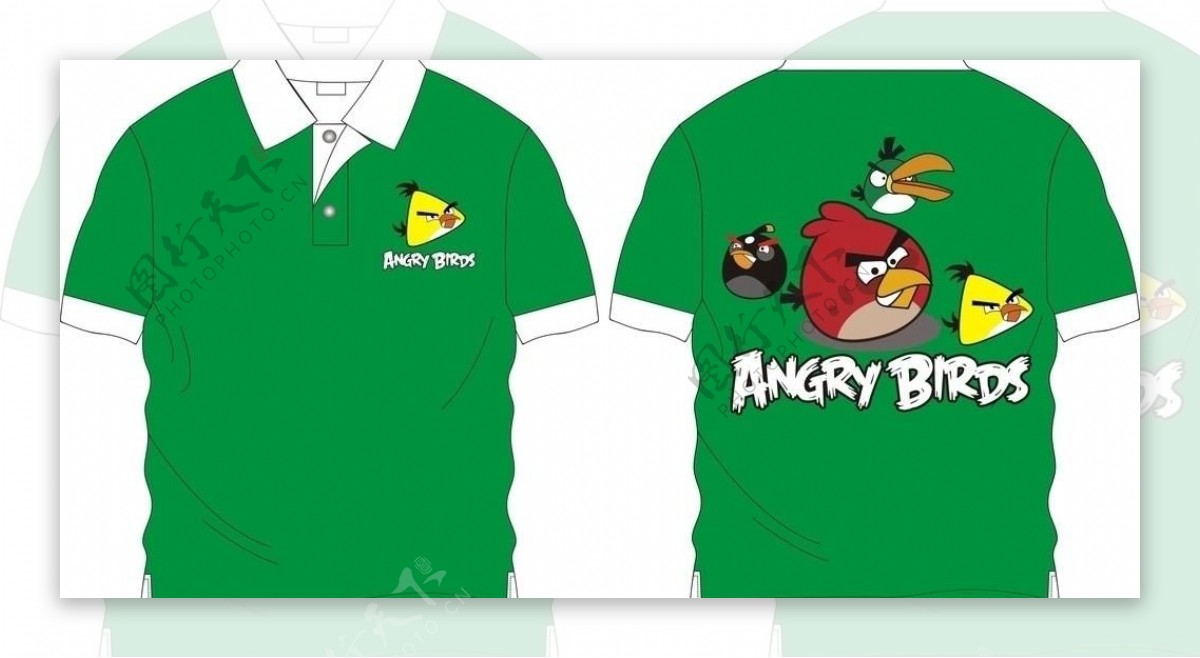 愤怒的小鸟t恤设计图案图片