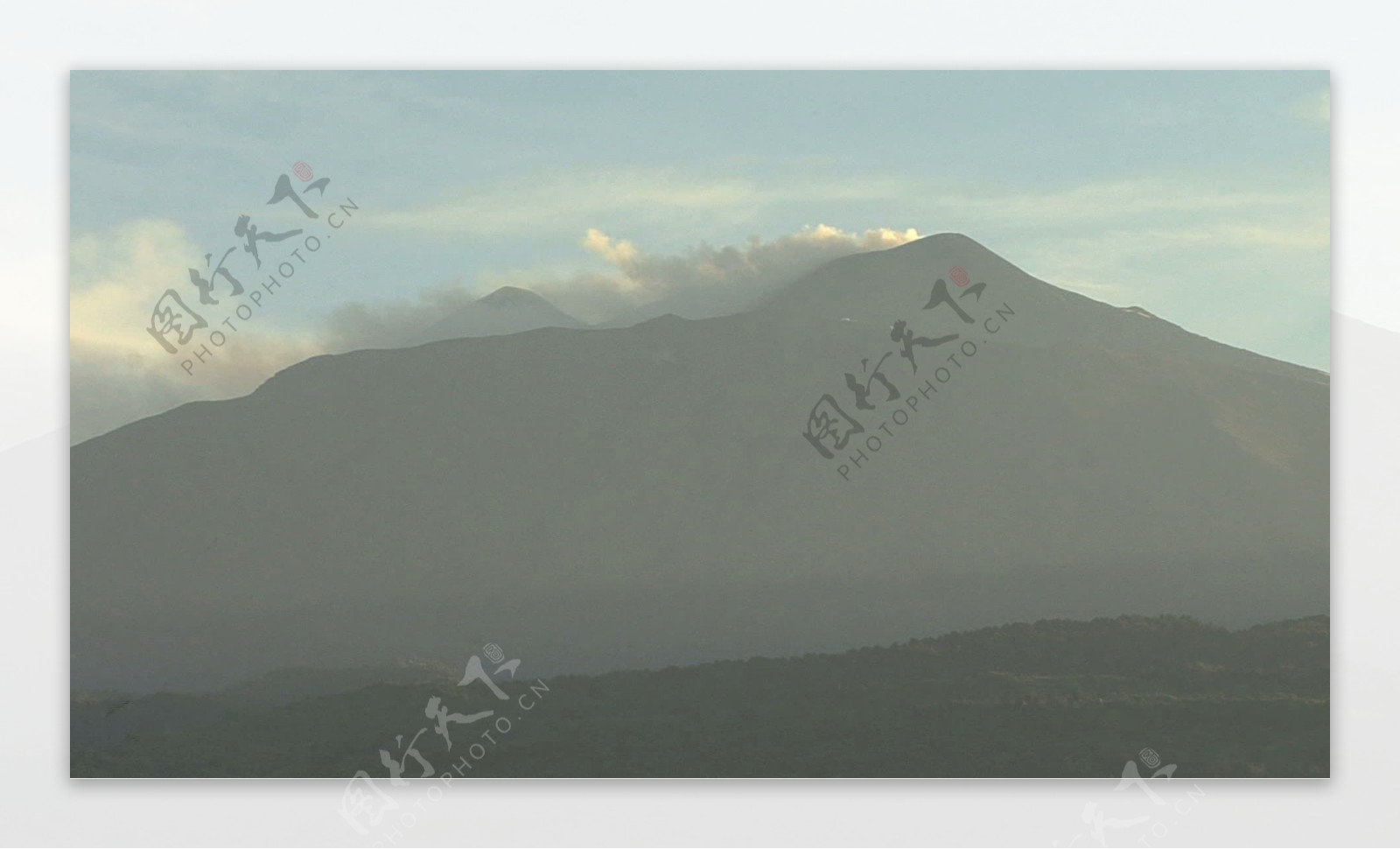 西西里岛的埃特纳火山吸烟细节2股票的录像