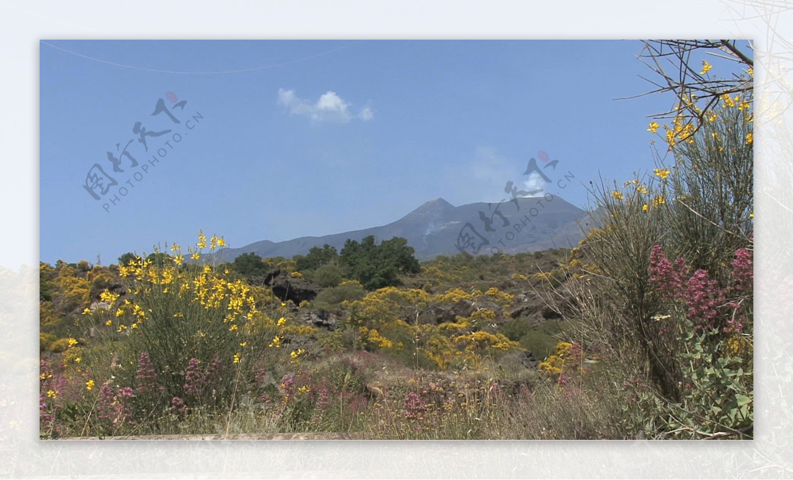 西西里岛的埃特纳火山吸烟股票视频画面细节视频免费下载