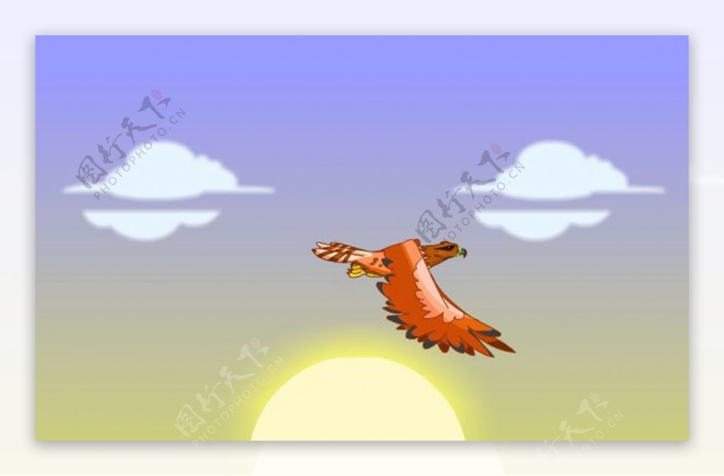 飞翔的老鹰flash动画素材