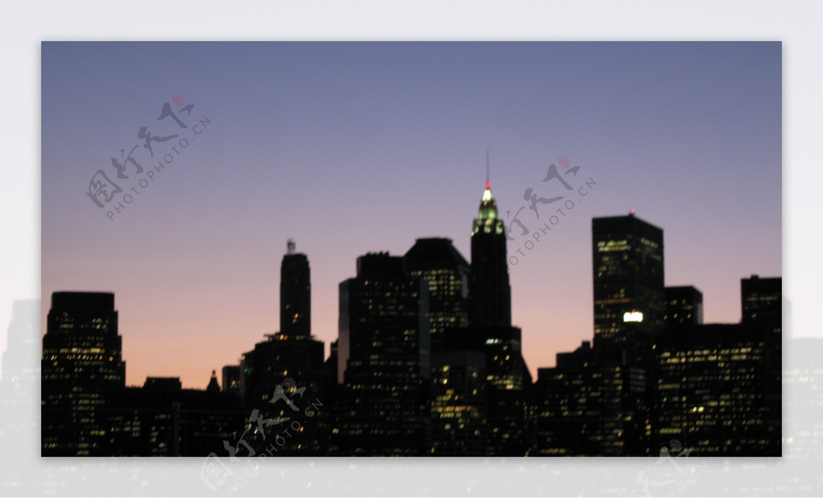 曼哈顿夜景图片