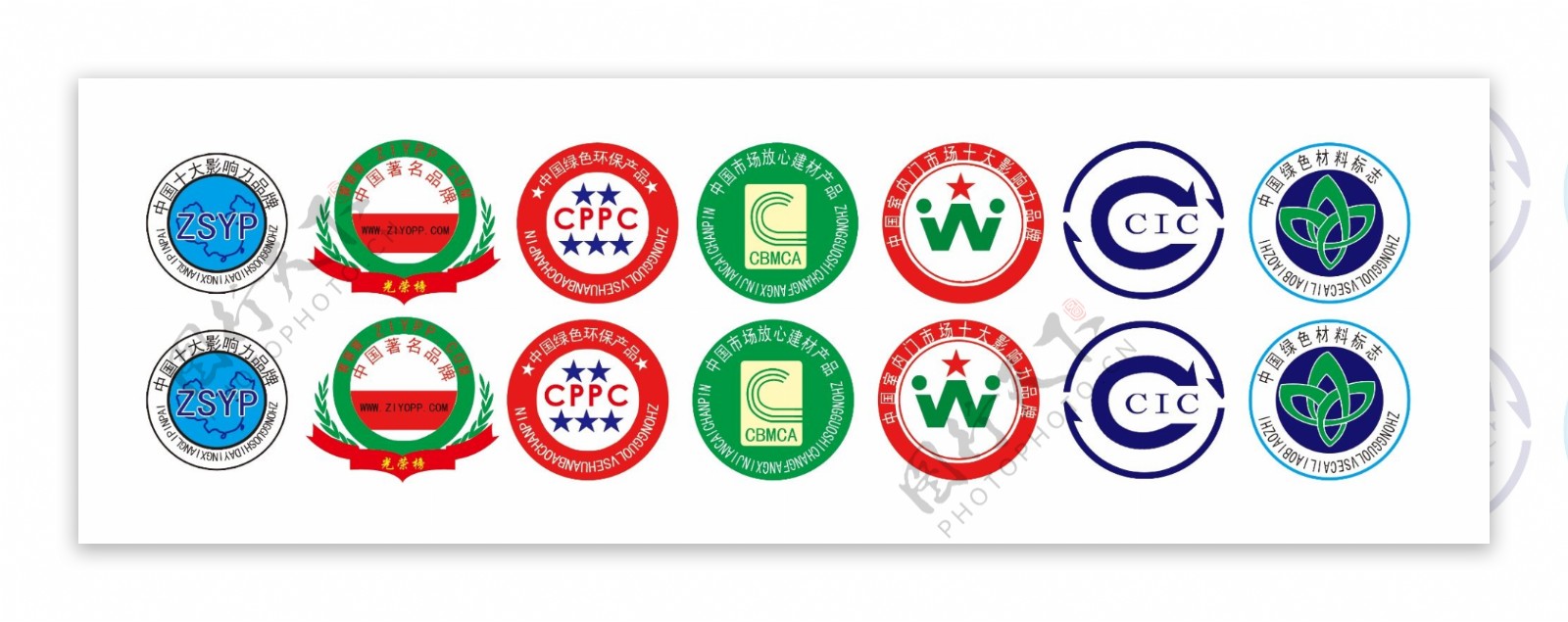 中国名牌门业标志CPPC绿色材料
