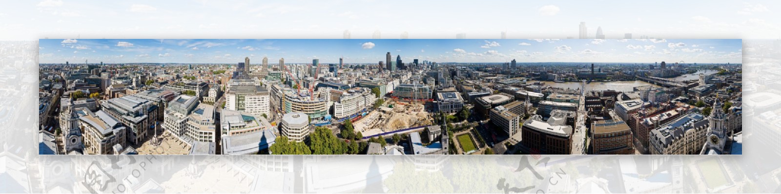 伦敦城市鸟瞰图图片