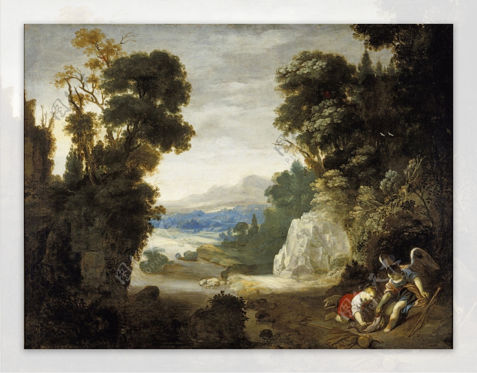 AgostinoTassiattributedtoItalianc.15801644画家古典画古典建筑古典景物装饰画油画