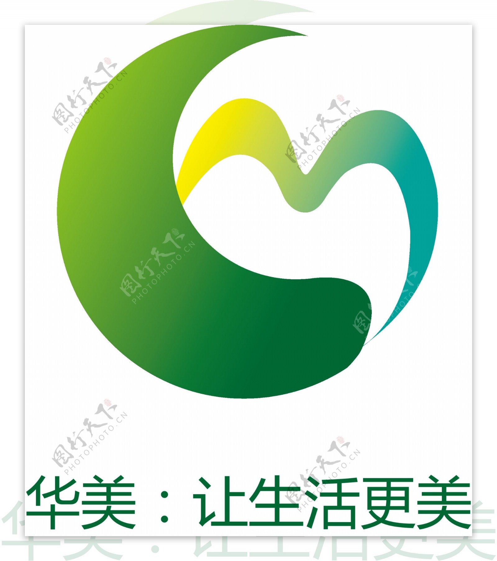 华美logo