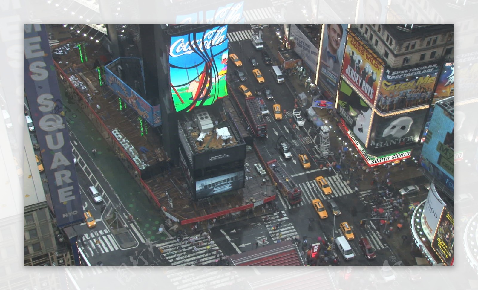 看着纽约2股票视频时代广场
