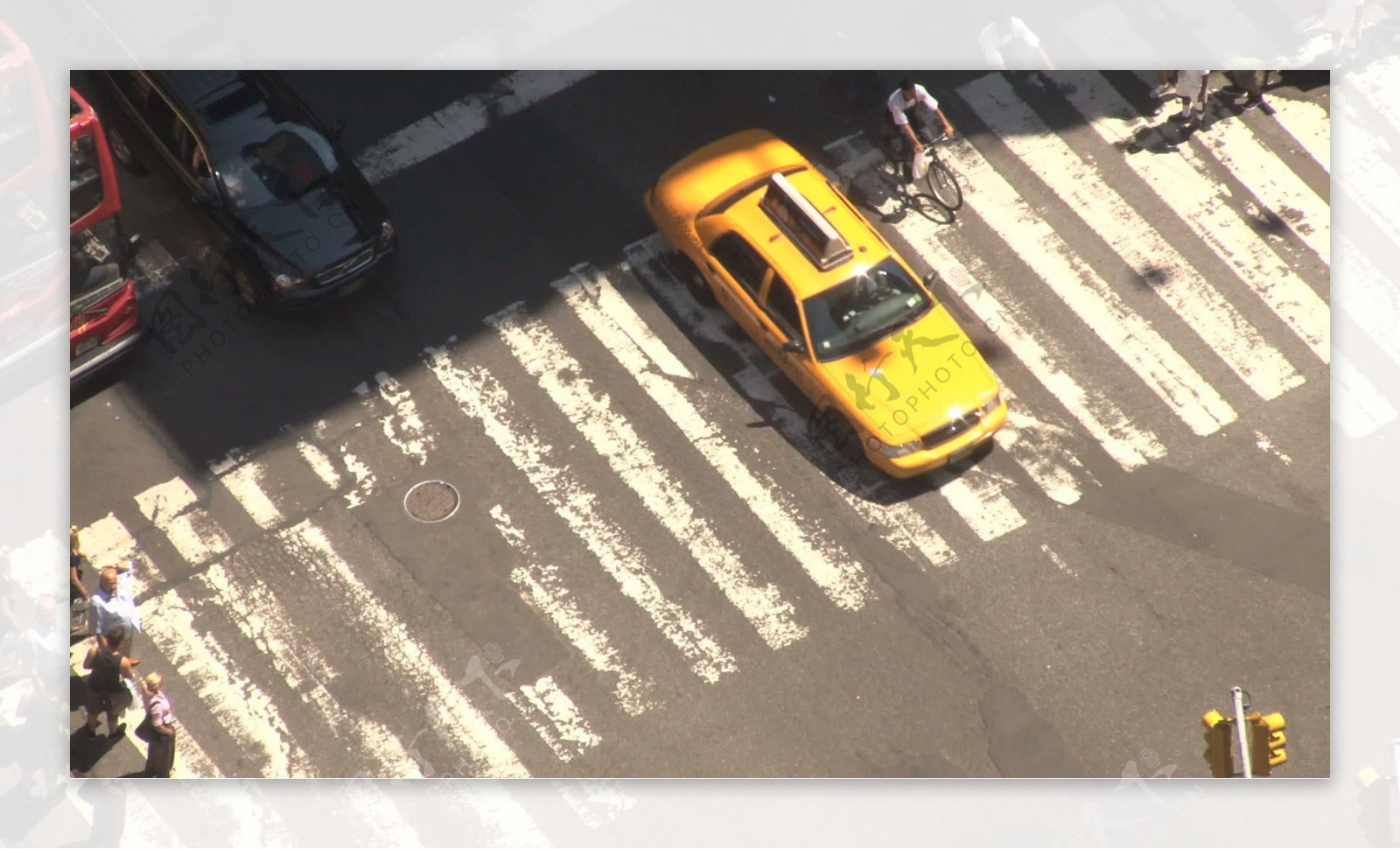 纽约市人行横道2股票视频镜头特写