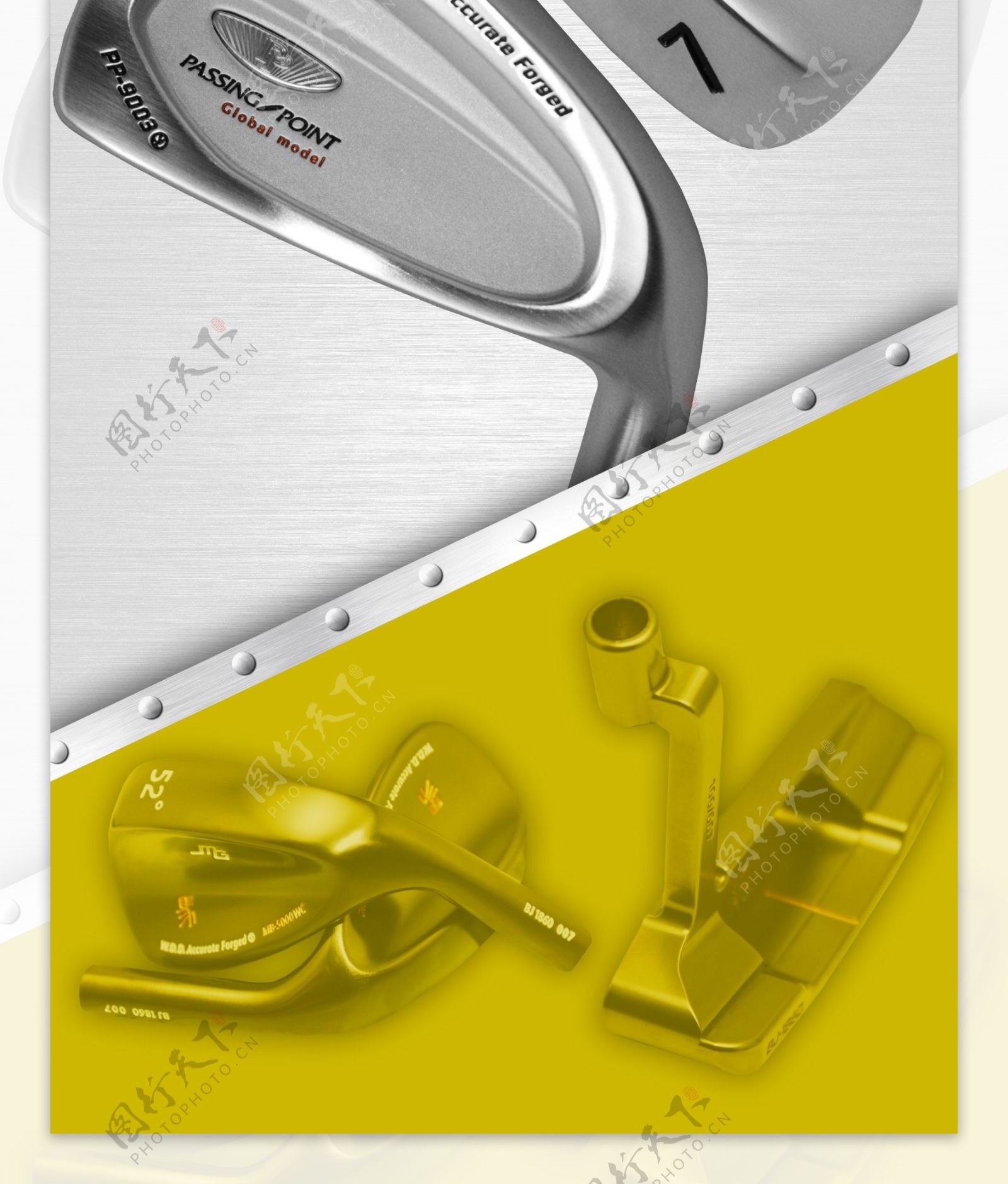 高尔夫球具品牌广告高清PSD下载