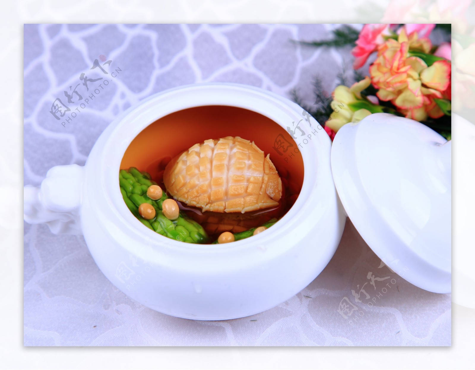凉瓜炖鲍鱼图片