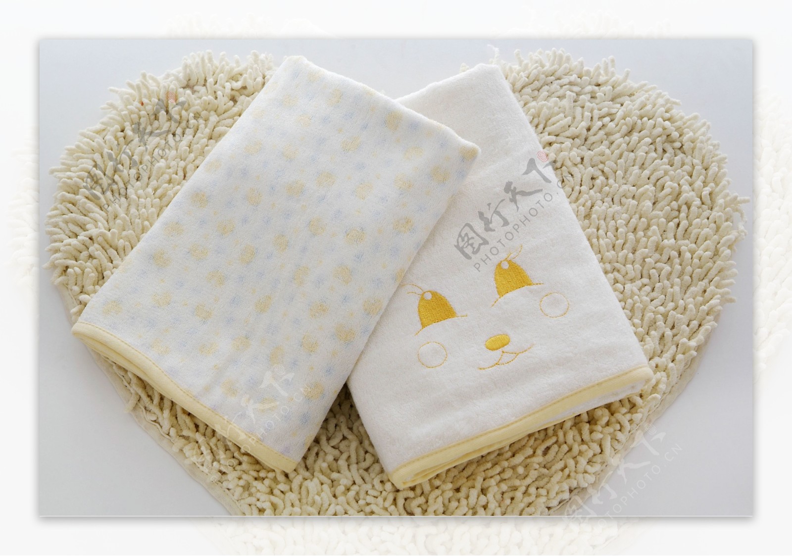 竹纤维宝宝毛巾图片