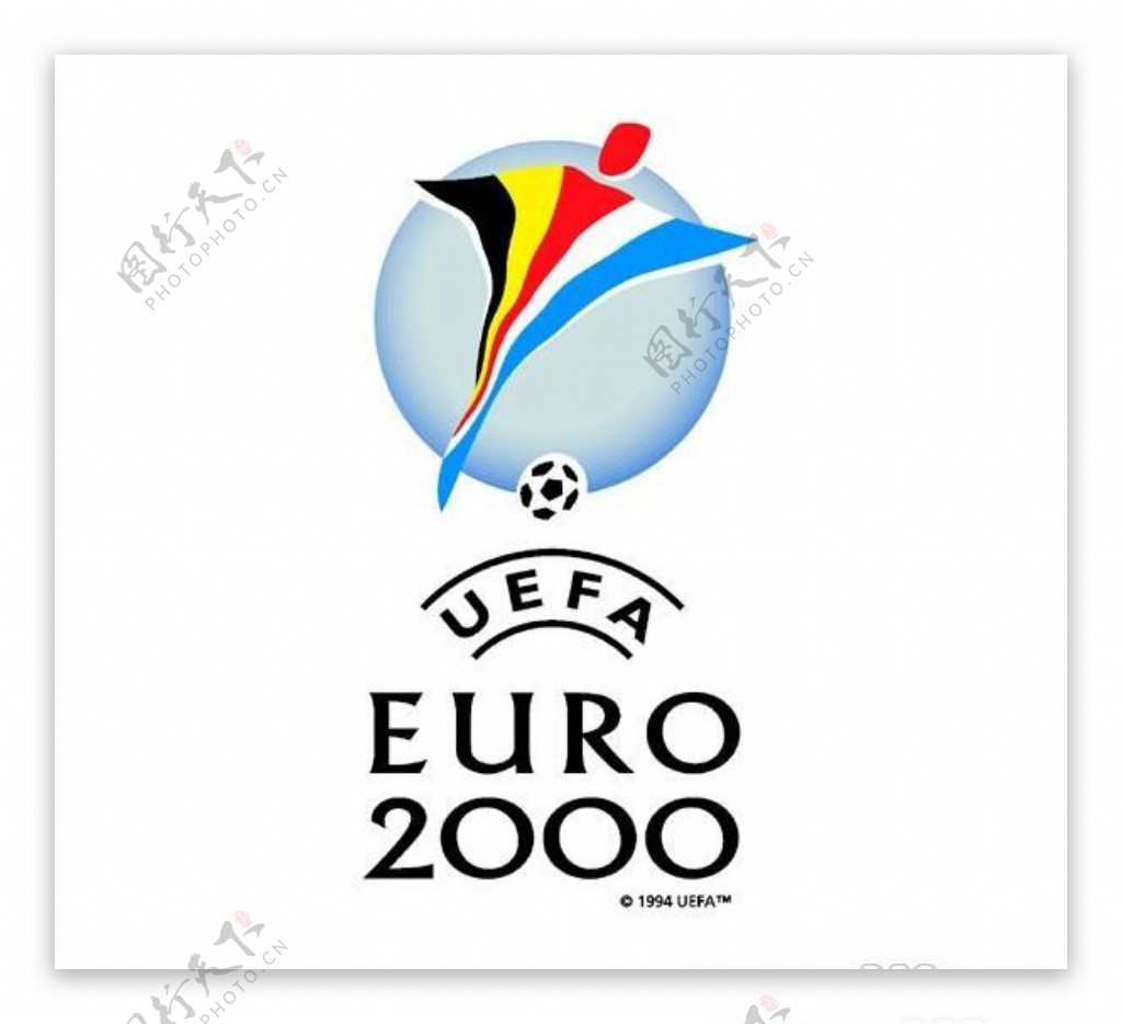 矢量2000欧洲杯足球赛标志