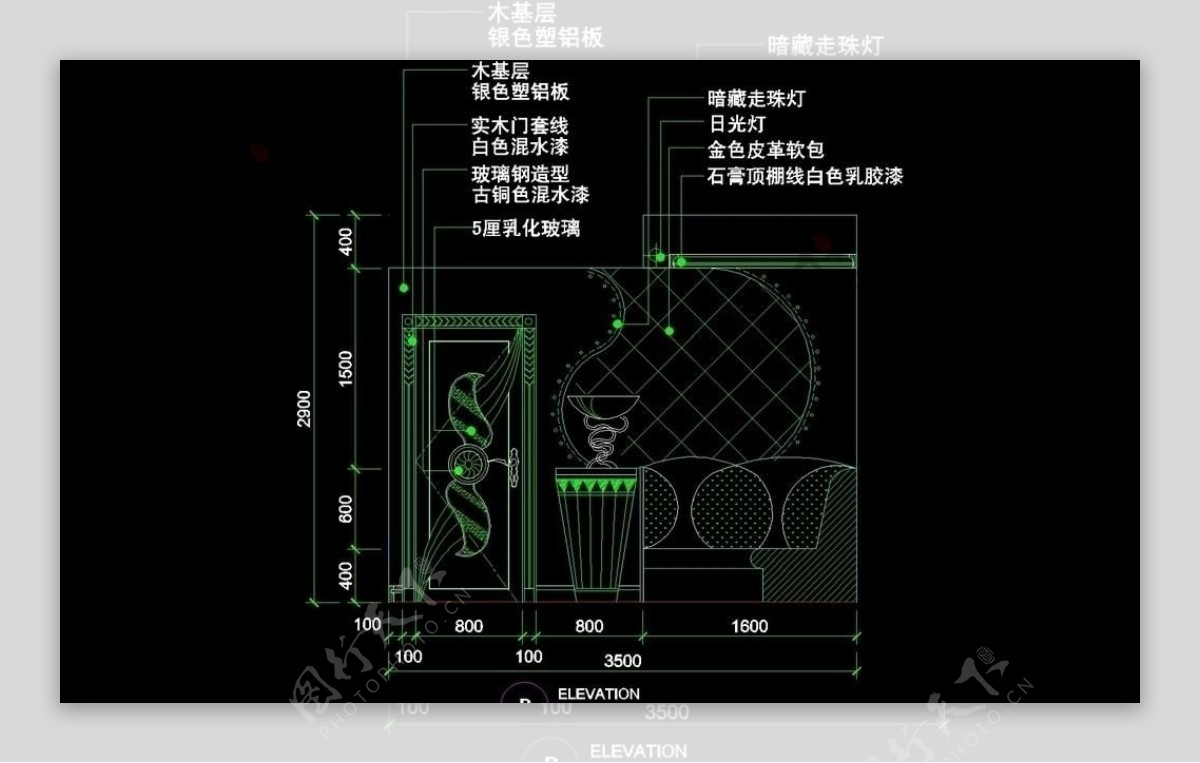 KTV包厢CAD设计素材