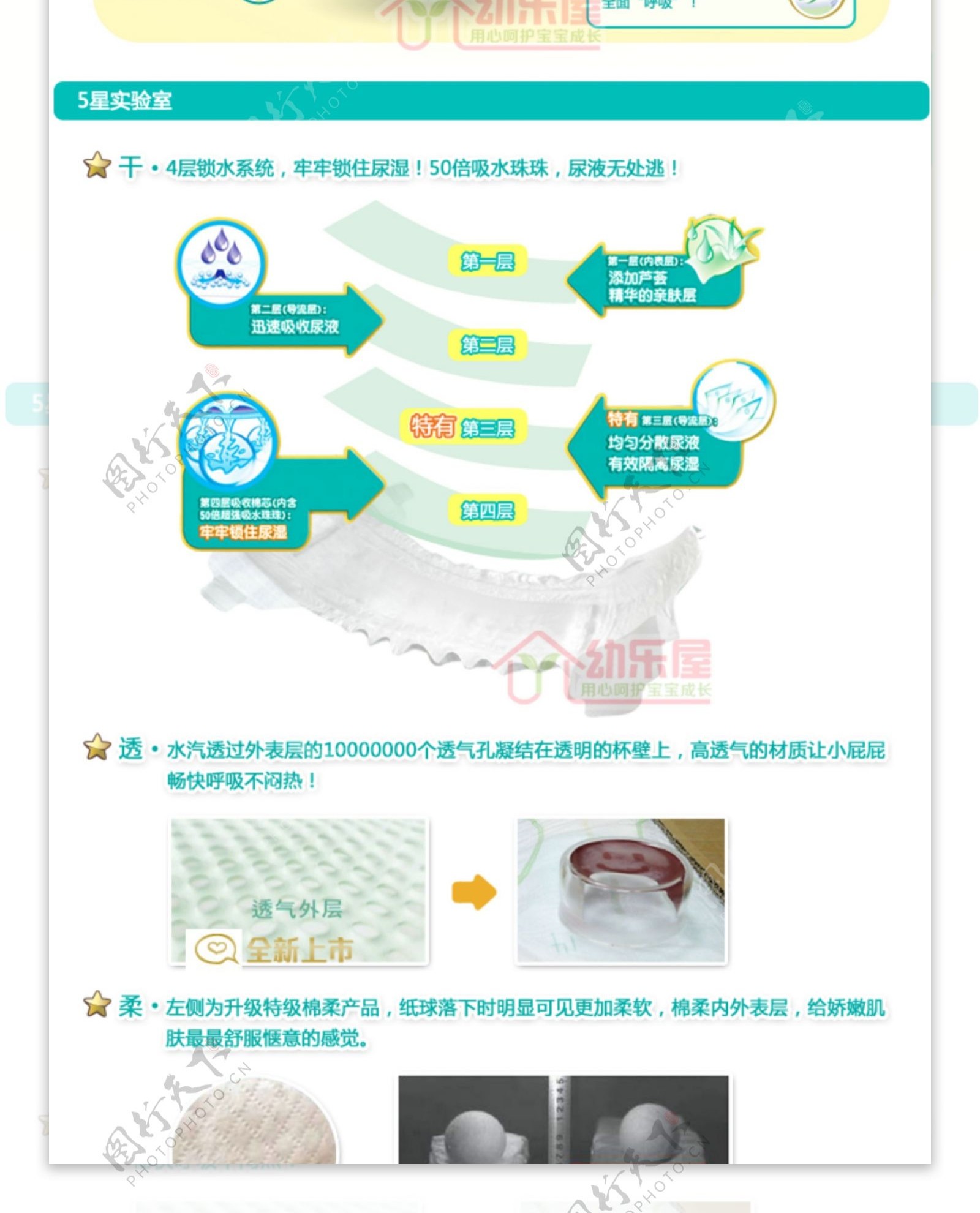 节日宝宝纸尿裤详情页模版