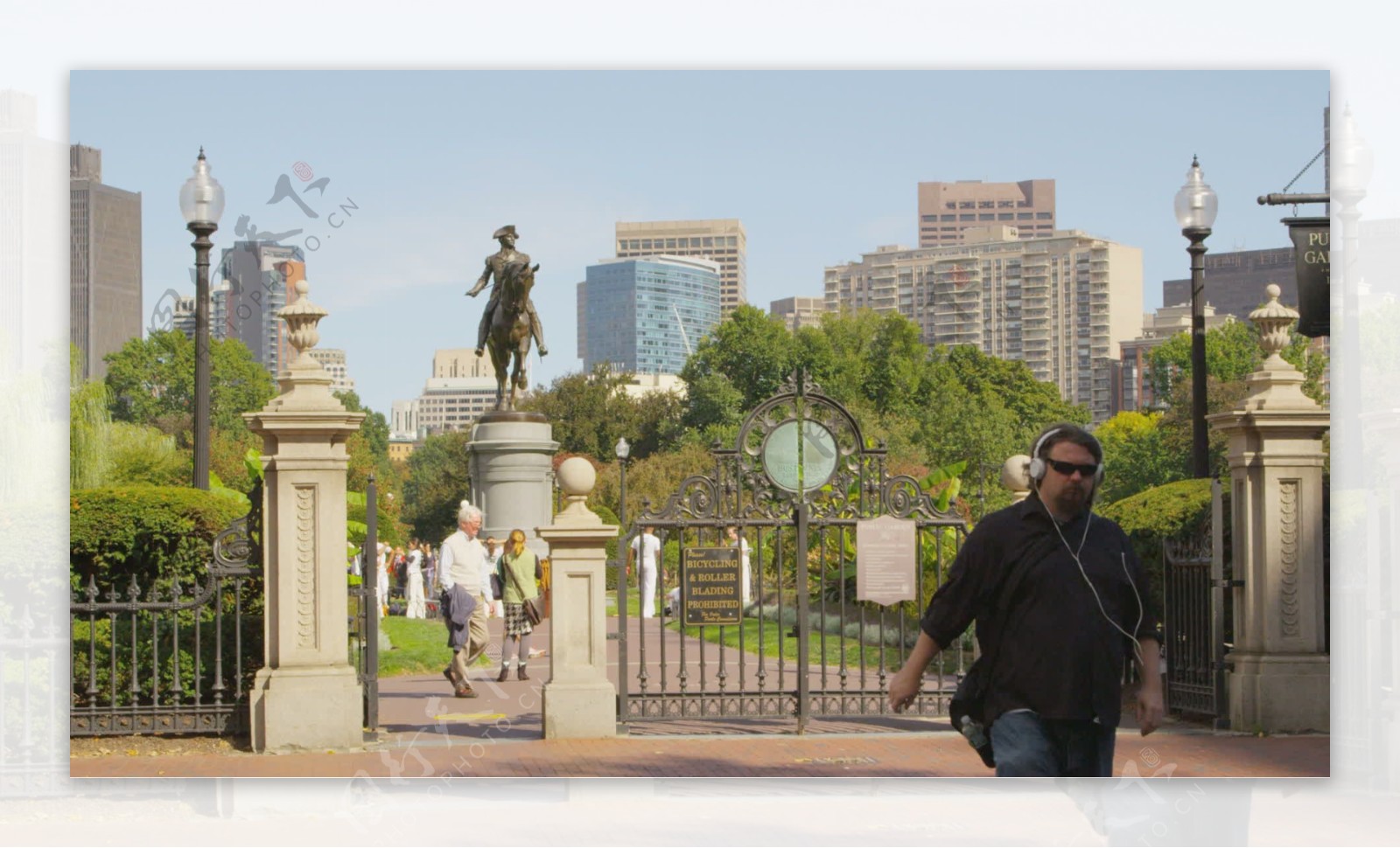 在波士顿4K超高清的大学校园视频免费下载