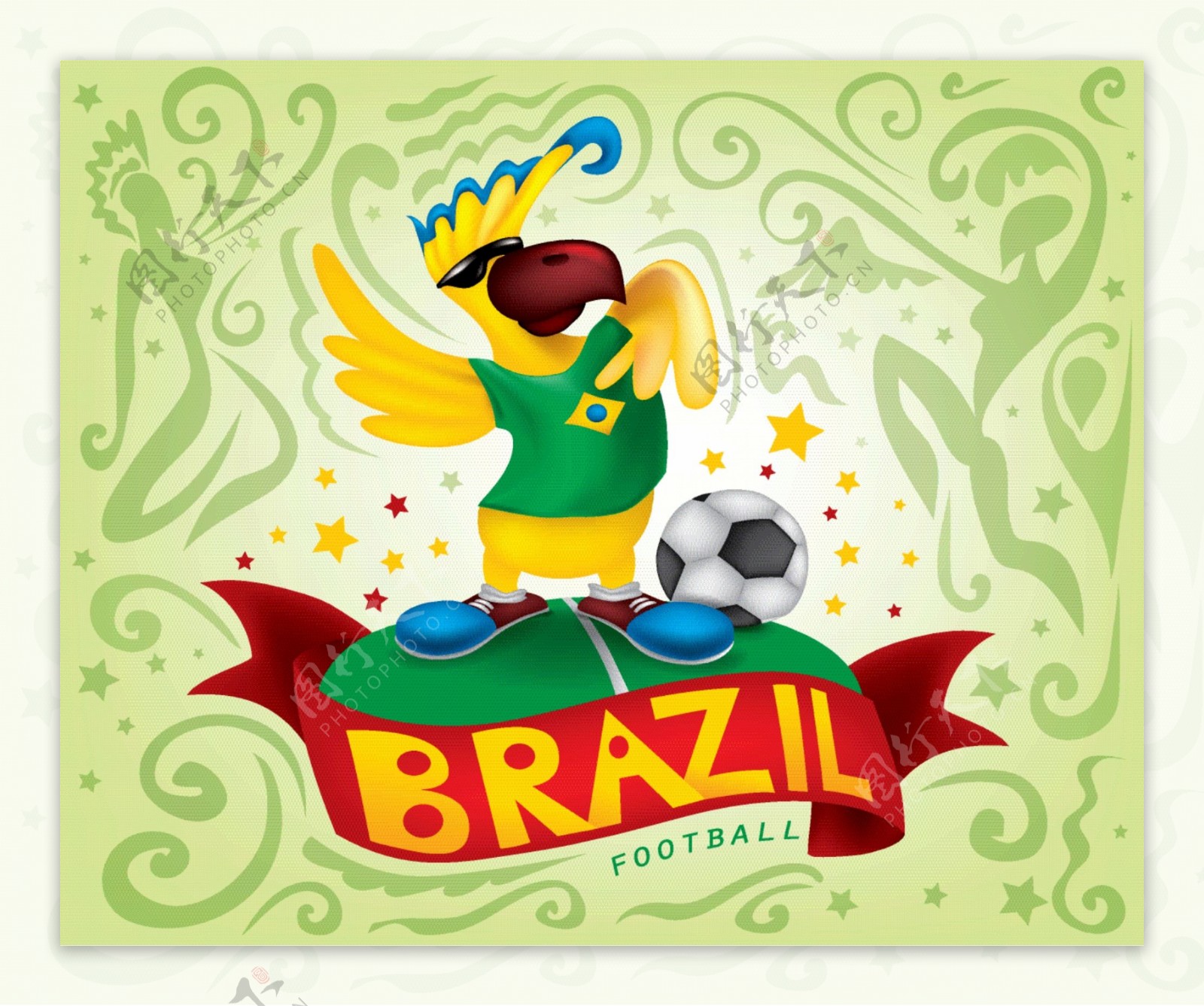 巴西足球矢量