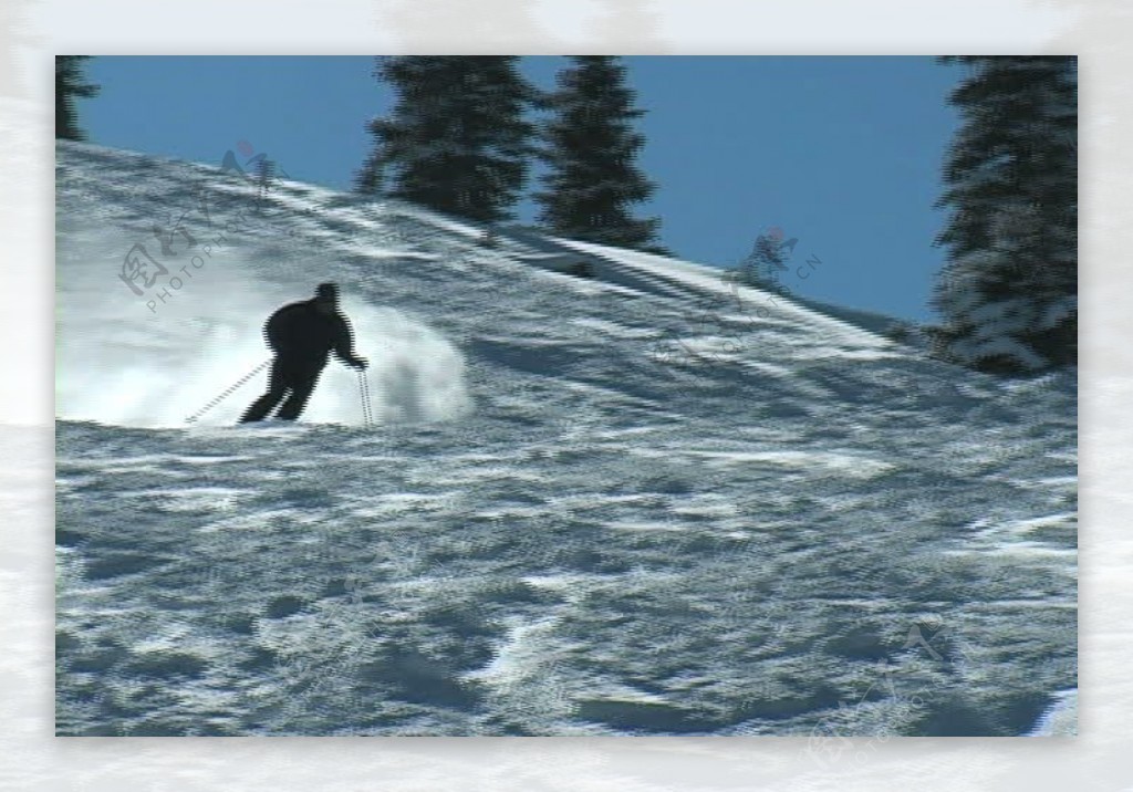 滑雪道栅栏股票视频