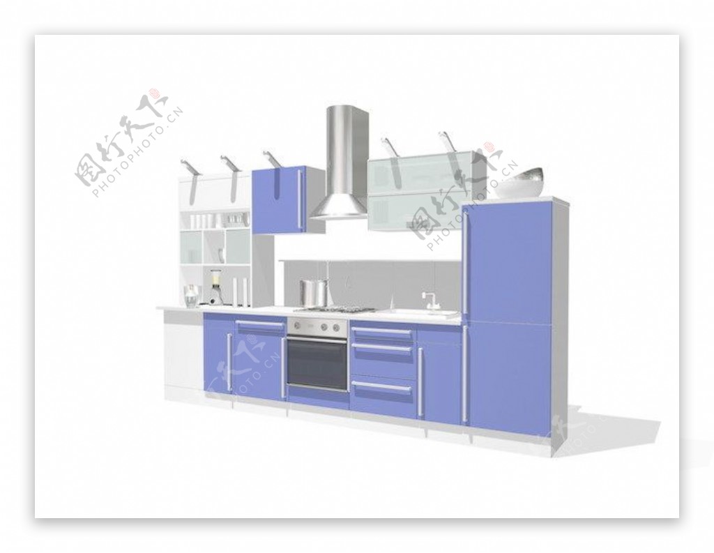 室内设计厨房餐厅3d素材室内设计19