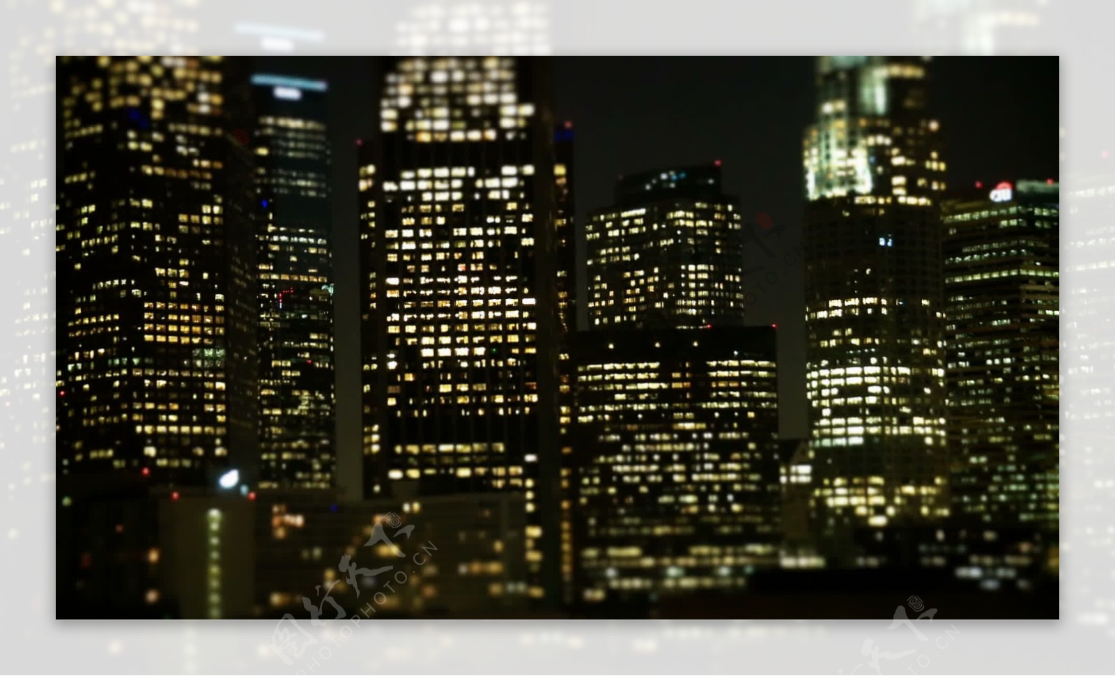 洛杉矶办公楼股票视频灯视频免费下载