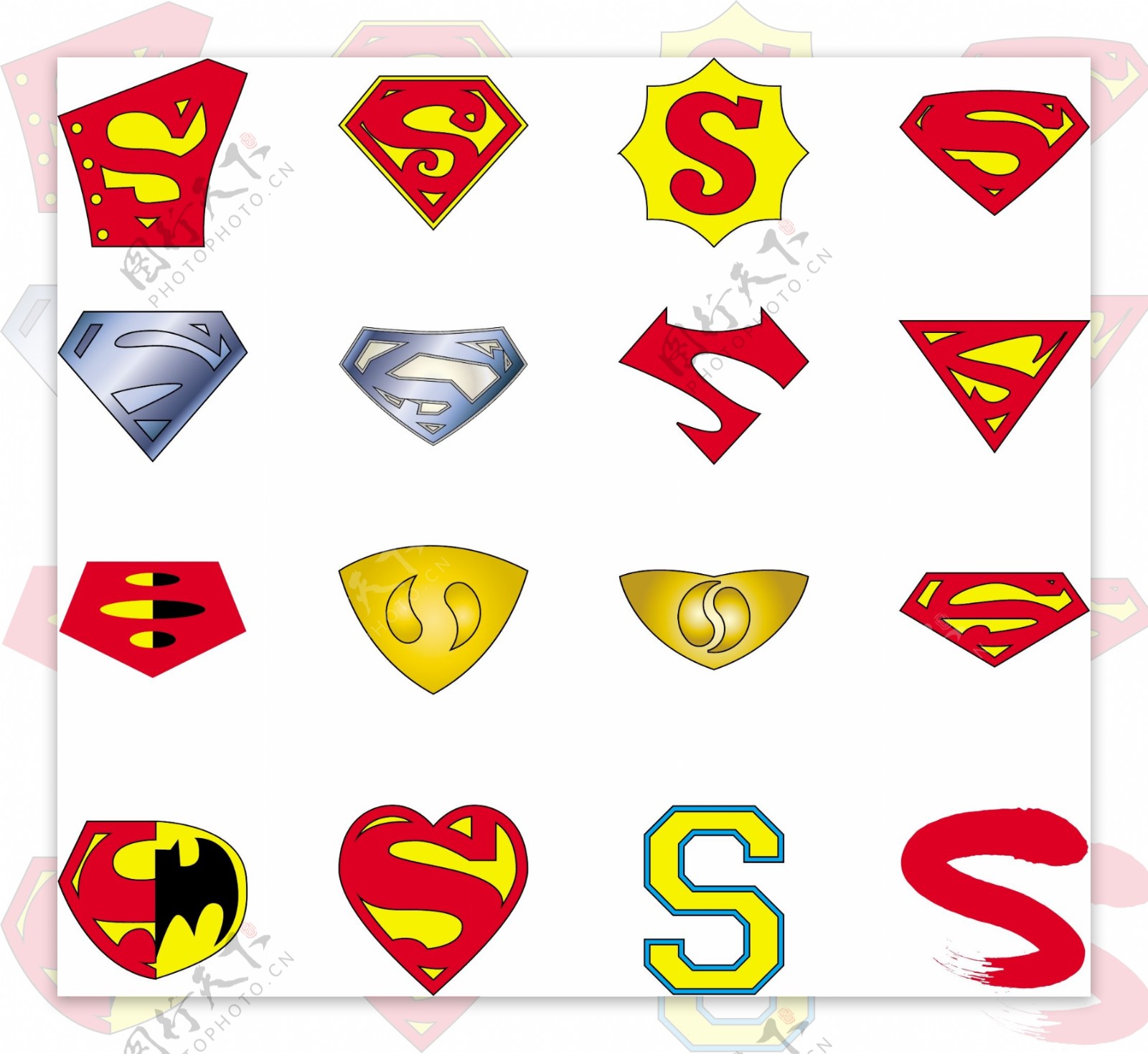 超人标志的各种变形设计之二
