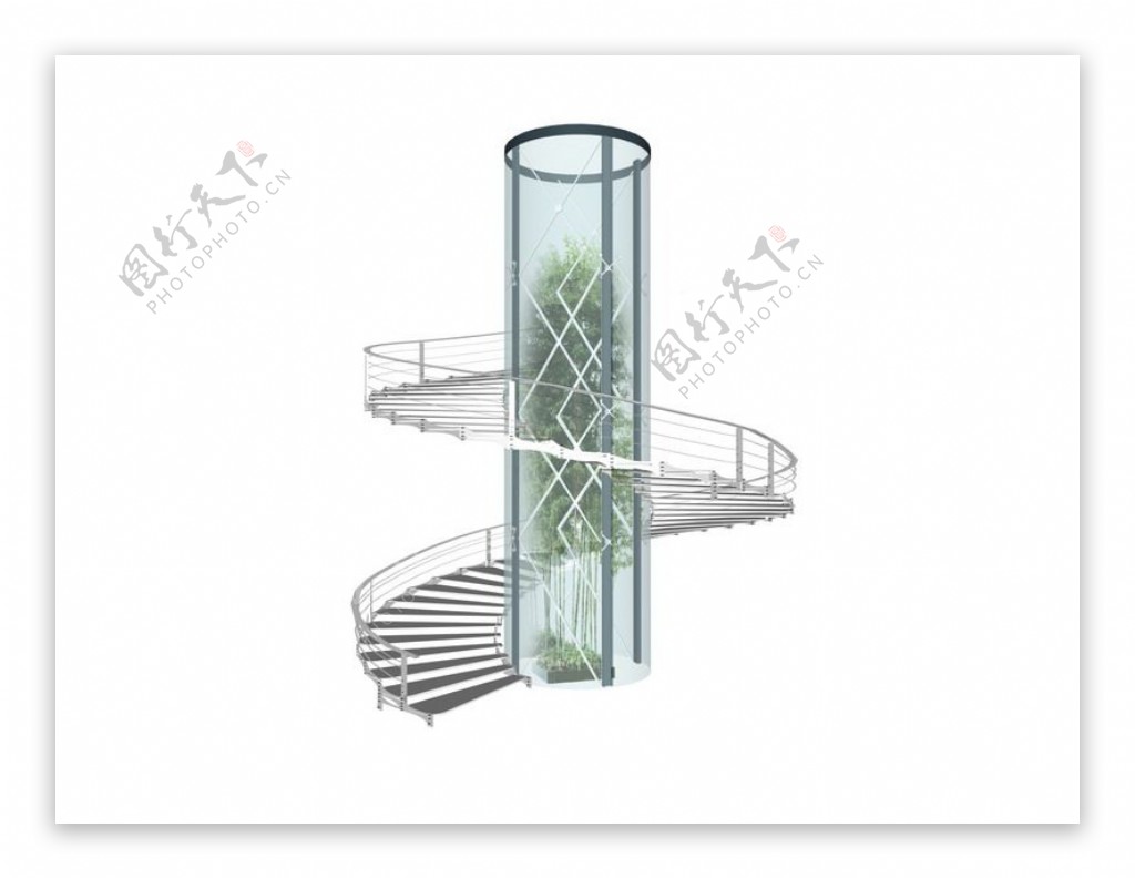 室内设计楼梯3d素材室内设计7