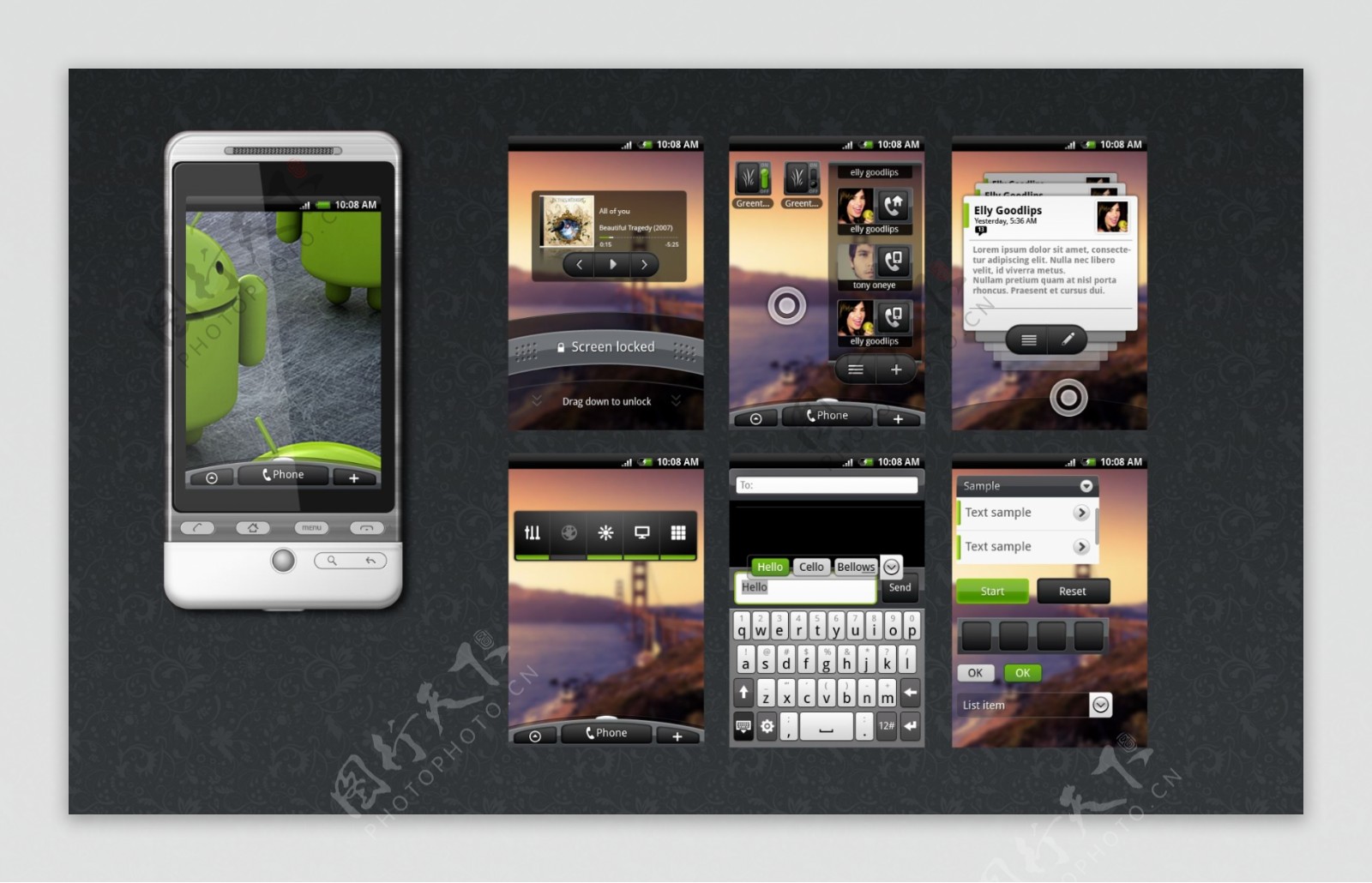 androidgui界面设计包手机界面图片