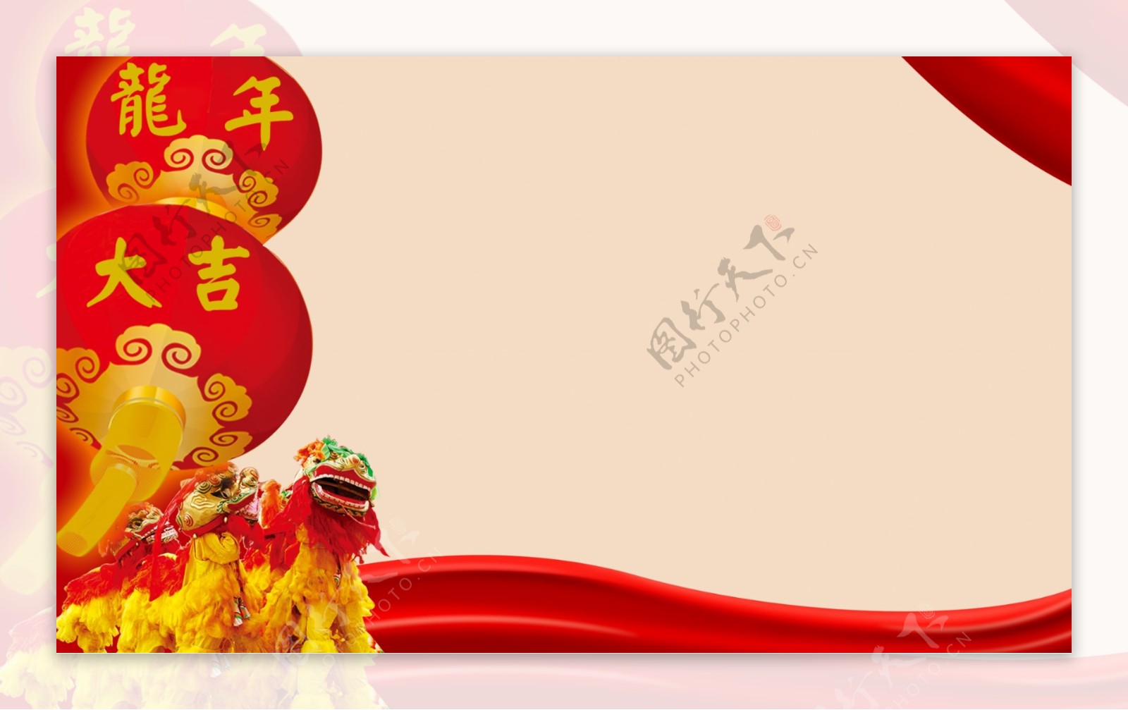 2012龙年春节背景图片