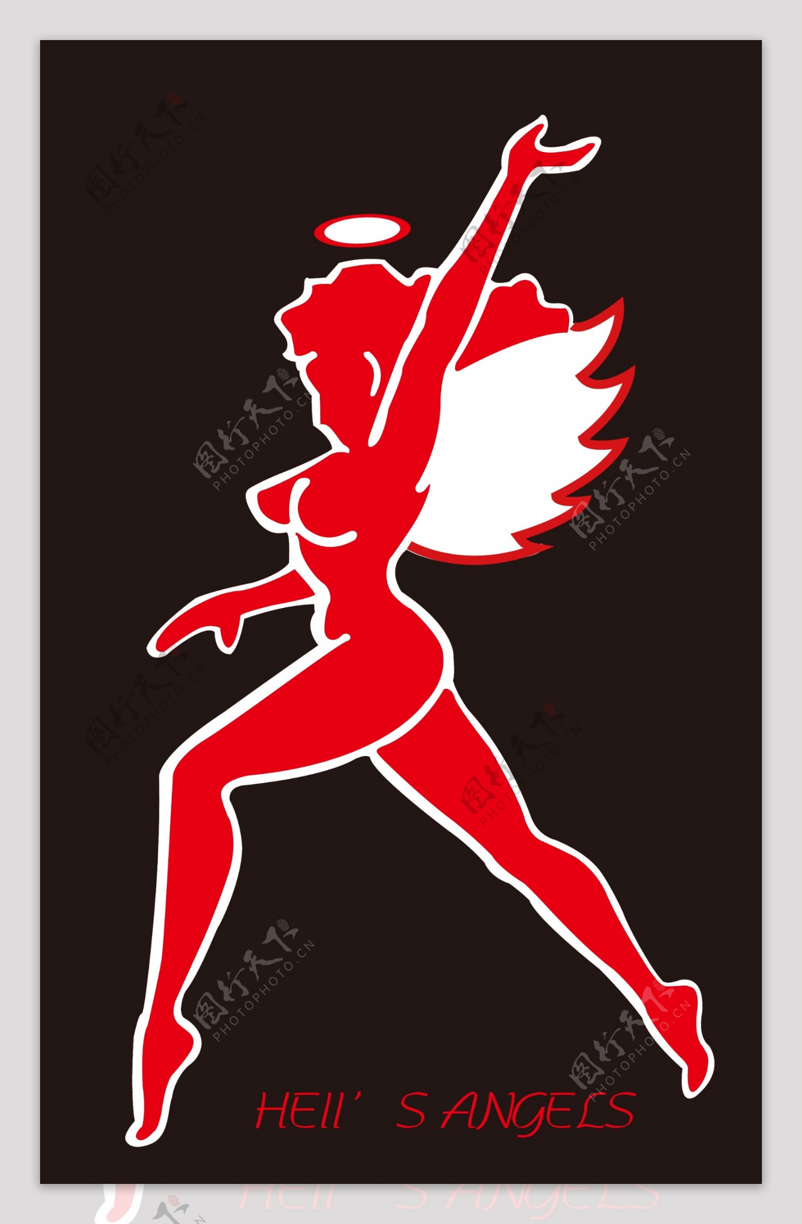 飞虎队地狱天使队logo图片