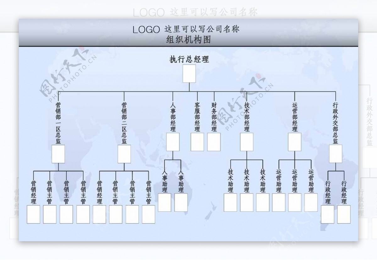 公司组织机构模板图图片