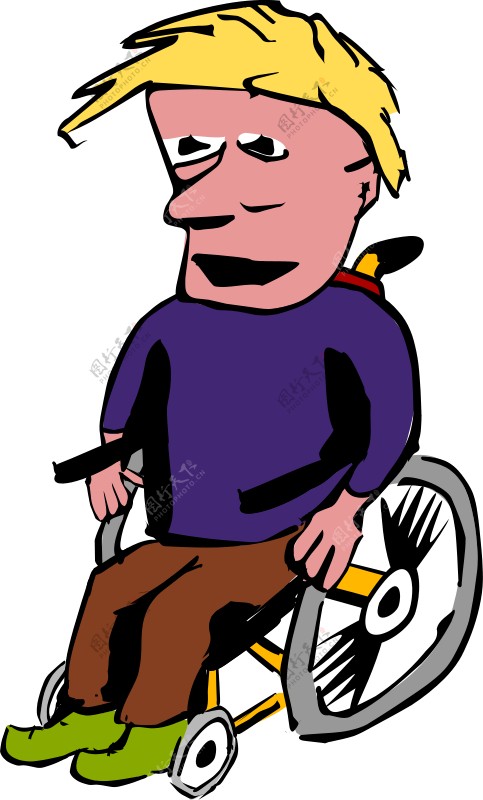 男子轮椅