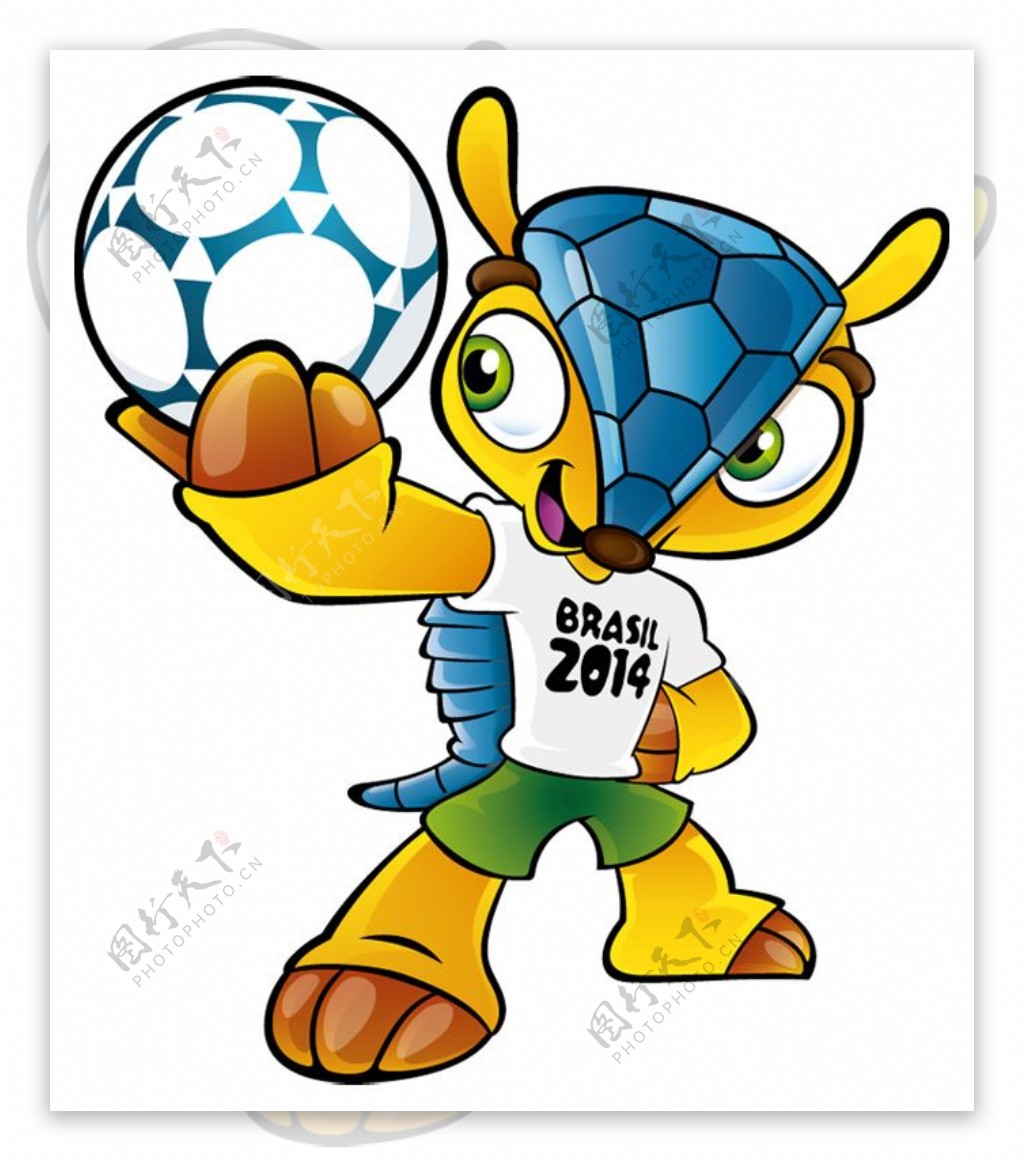 2014巴西世界杯吉祥物矢量