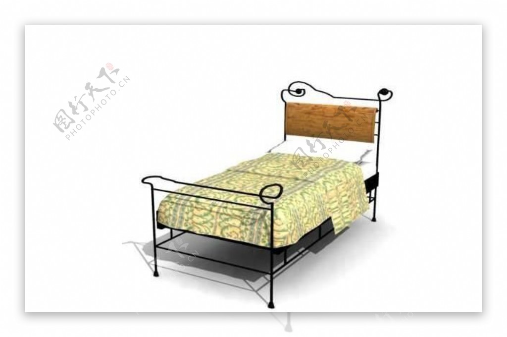 欧式家具床0153D模型