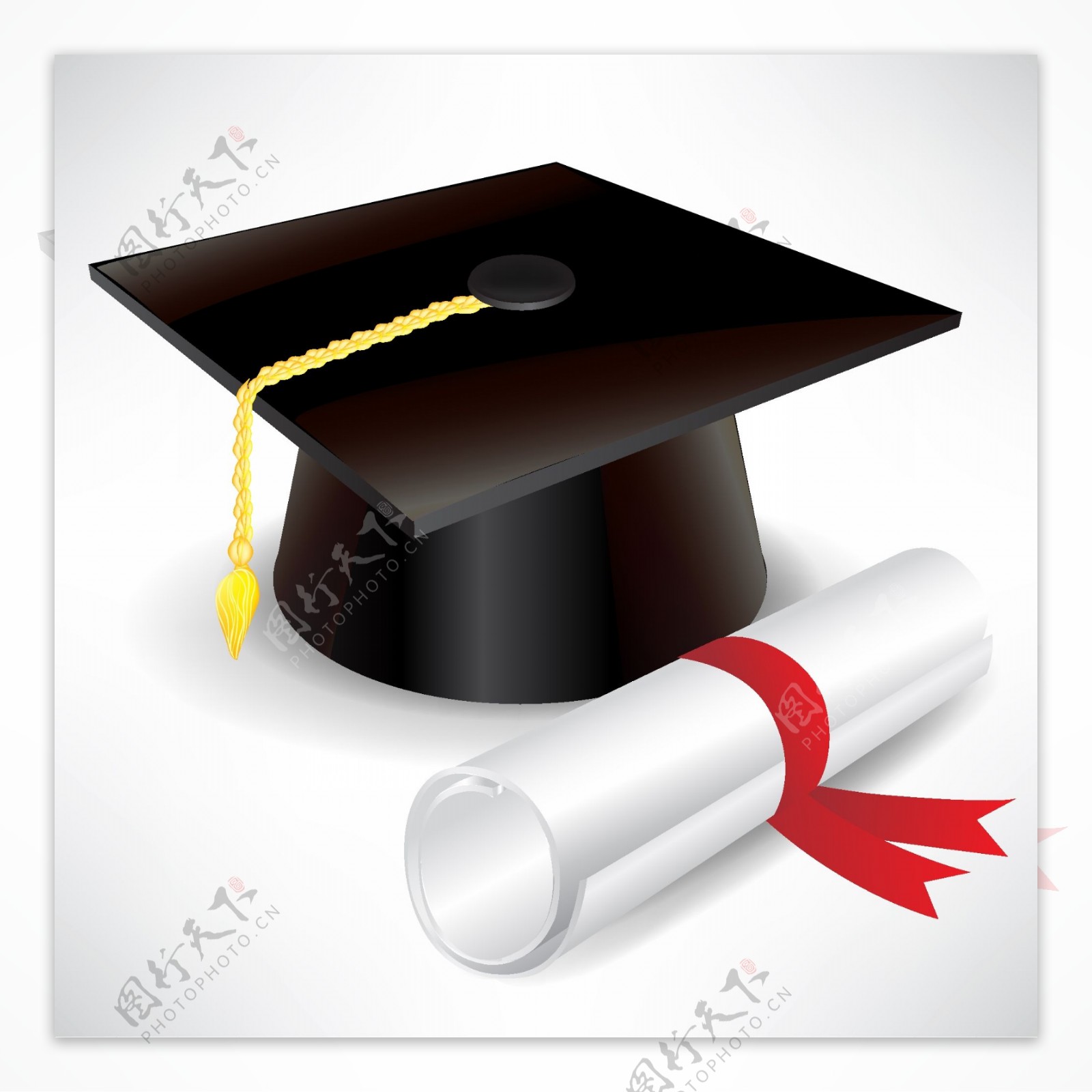 毕业帽和毕业设计02元素矢量素材