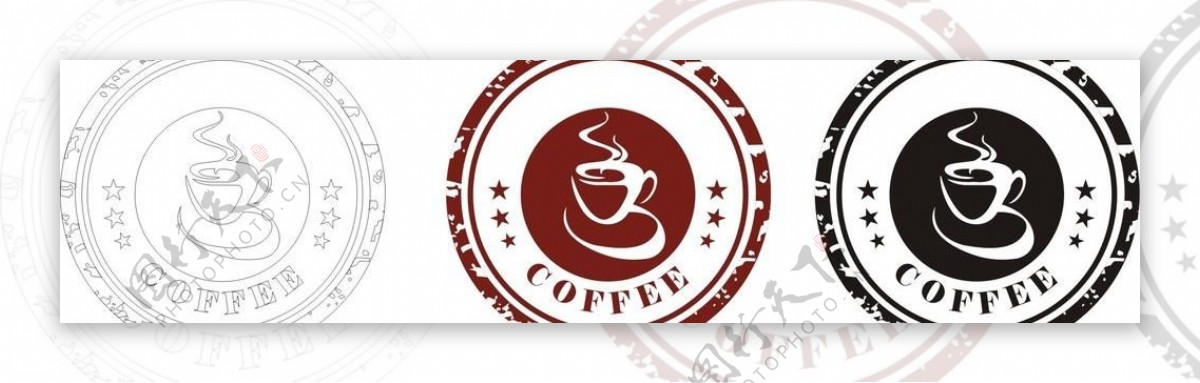 咖啡标志标贴图片