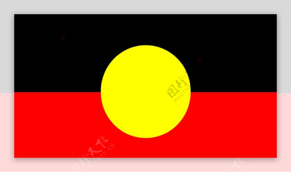 澳大利亚土著国旗矢量图像
