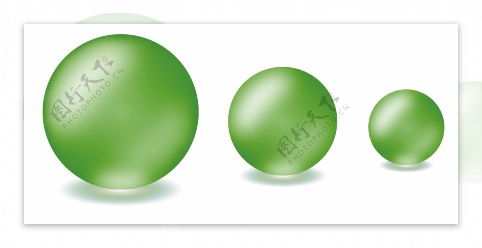 600px大绿色水晶球
