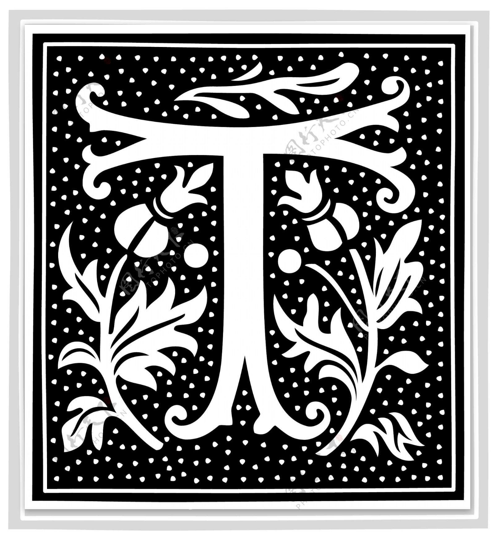 花式字母t字图片