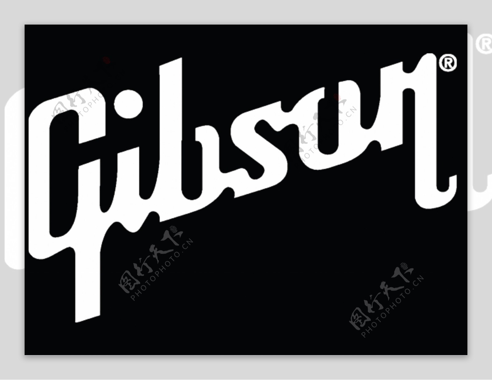 gibson吉他logo素材图片