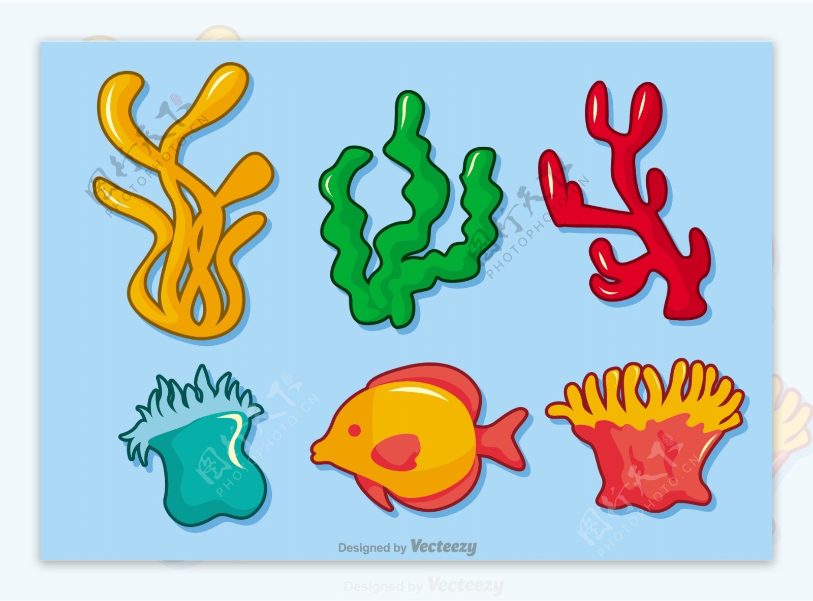 水生物设计图