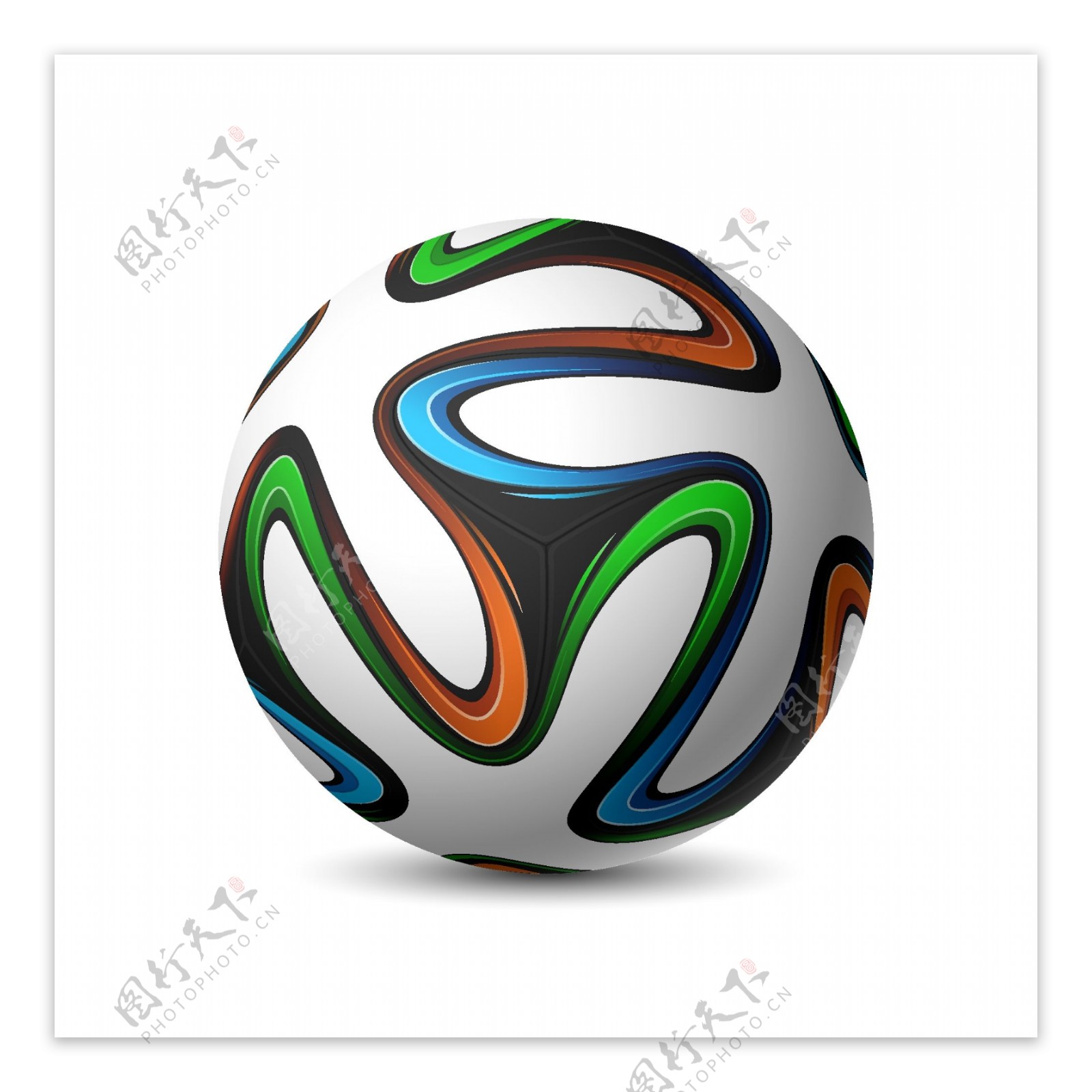 巴西足球矢量设计