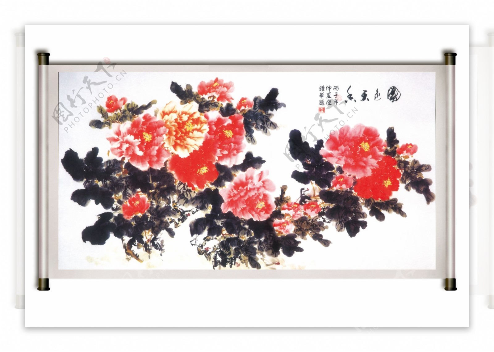 中国风国画牡丹图片