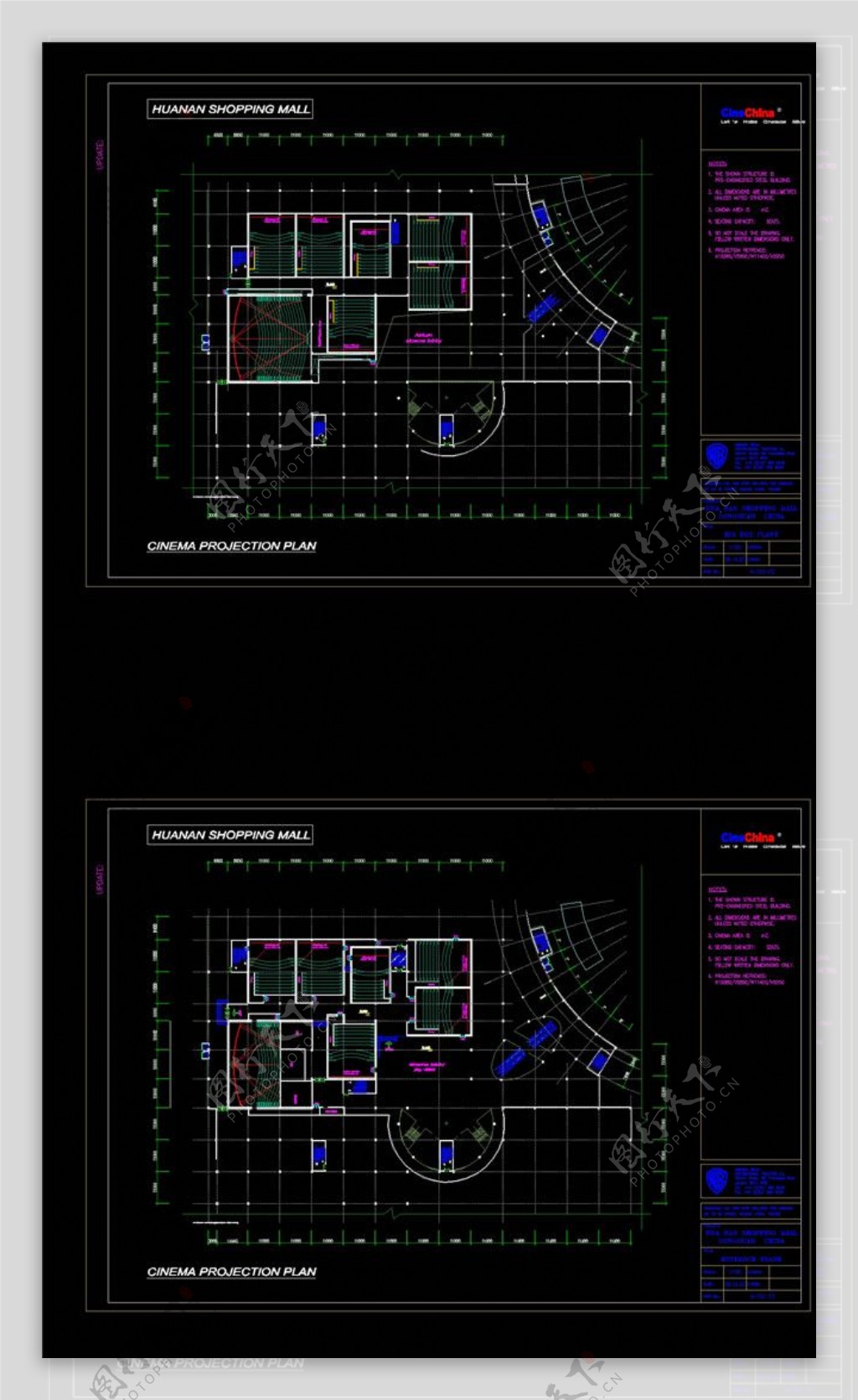 博物馆建筑平面CAD图纸