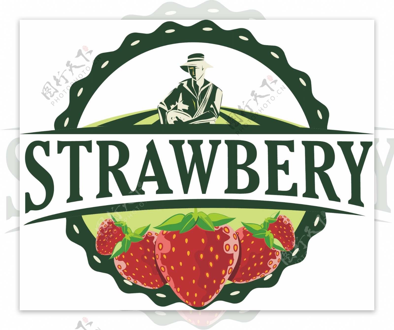 草莓商标