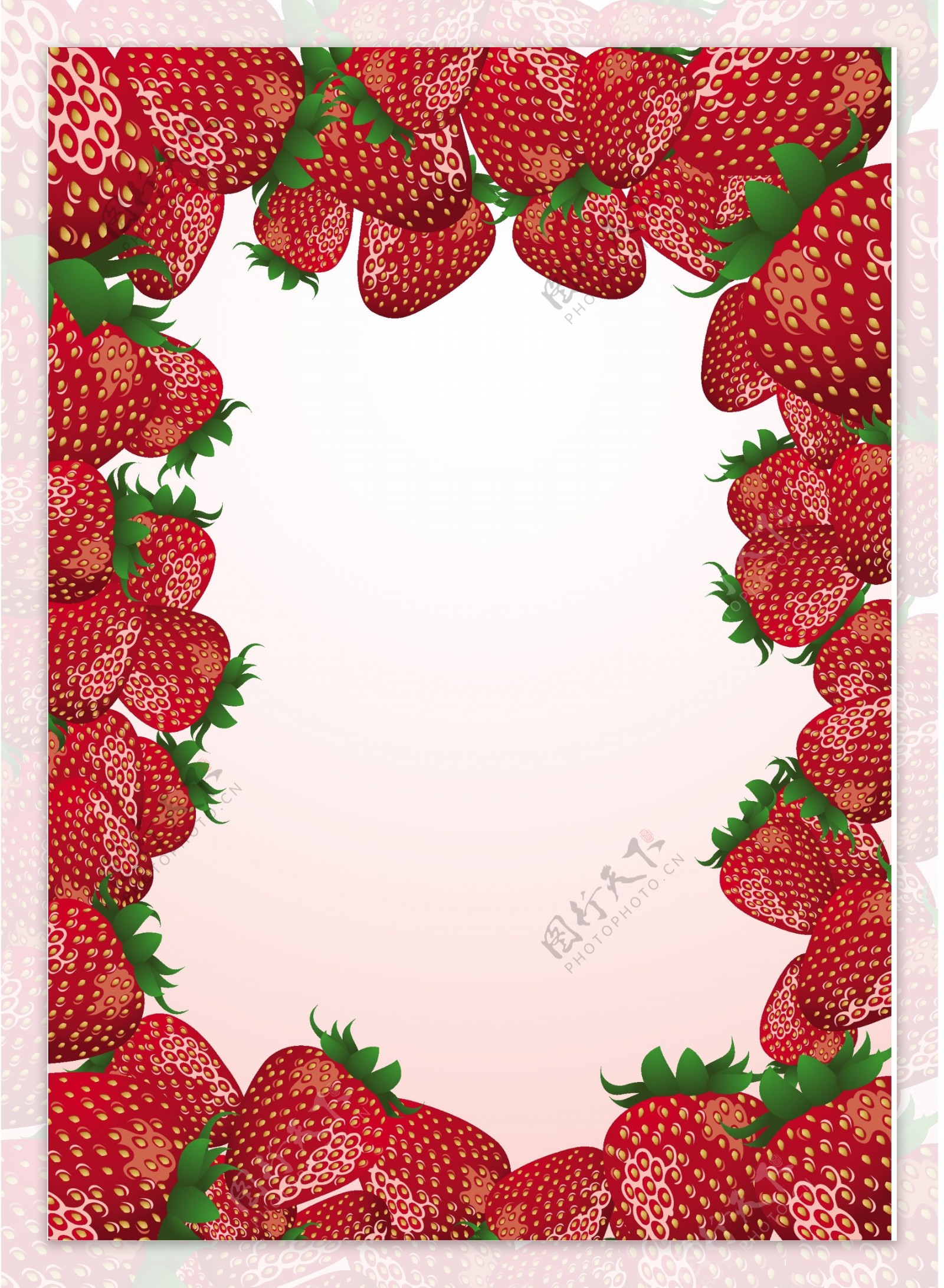 草莓创意矢量素材